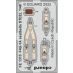 e двойной do zoom 1/48 FE1315 Vought F4U-1A Corsair seatbelts for Hobby Boss kits