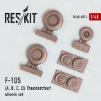 RS48-0076 F-105A/F-105B/F-105C/F-105D  Thunderchief wheels set