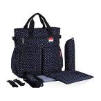 [RUDAN] マザーズバッグ レディース 斜めがけ ショルダーバッグ 大容量 トートバッグ 2way (ネイビー)