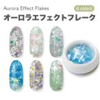 オーロラエフェクトフレーク エフェクトフレーク 6種類 パウダー ネイルアート 天然石ネイル ネイル用品 ラメ グリッター ジェルネイル用品 ジェルネイル