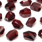 ショッピングGARNET 粒販売 モザンビーク産 ガーネット ナゲットカット 8〜9mm【3粒販売】 / X333 GN9NG