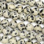 ダルメシアンジャスパー 丸玉 8mm【1連販売】 / 2-11 JA8M-X