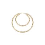 14KGF ダブルフープピアス 30mm【1ペア販売】 / 14K-AA014