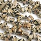 ダルメシアンジャスパー チップ 4〜12mm［ロング連］【1連販売】 / 9-77 JA4CP-X