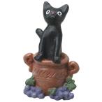 ガーデンオーナメント ミニヨンワイナリー つぼ 猫 オーナメント （ エクステリア 置物 飾り ガーデン セトクラフト ）