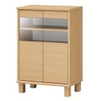 ■在庫限り・入荷なし■キャビネット　食器棚　ナチュラルテイスト　ネオスタ　幅約57cm （ 収納棚 カップボード 北欧 木目調 木製 ナチュラル ）