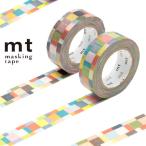 マスキングテープ　mt　1P　モザイク　幅15mm （ カモ井加工紙 マステ 和紙テープ ）