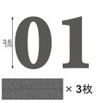  цифра набор наклеек 3.6cm 3 комплект ввод организовать ( настенный стикер алфавит номер Mini on Pro интерьер наклейка )