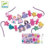 Yahoo! Yahoo!ショッピング(ヤフー ショッピング)ひも通し 木製 ビーズ プリンセス 木のおもちゃ おもちゃ 知育玩具 ジェコ DJECO （ 紐通し 幼児 16ピース お姫様 女の子 ）