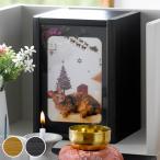 メモリアルボックス Mサイズ 写真立て付 クロシェ （ 骨壺入れ 3寸 ペット用品 ペット 仏壇 仏具 ）