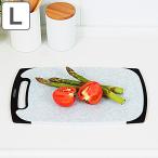 まな板 ラバー付耐熱抗菌まな板 石目調 L （ まないた すべり止め付き 抗菌 おすすめ ）