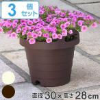 プランター ハンディプランター 丸型 3個セット （ 植木鉢 鉢 園芸用品 ガーデニング ）