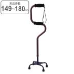 杖 らくらく 4点杖 自立式 ステッキ 