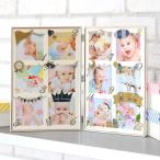 フォトフレーム 12か月 壁掛け 卓上 12枚 ANNO 写真立て 赤ちゃん （ 写真 額 多面 壁掛 正方形 月齢フォト フォト フレーム ）