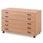 総桐チェスト 5段 桐たんす 柿渋仕�