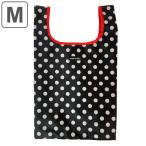Yahoo! Yahoo!ショッピング(ヤフー ショッピング)エコバッグ M ポルカブラック Hanna Hula ハンナフラ 撥水 洗濯可 （ マイバッグ エコバック マイバック マチ広 折りたたみ コンパクト 洗える ）