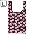 エコバッグ L レトロフラワーピンク