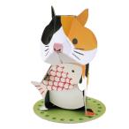 Yahoo! Yahoo!ショッピング(ヤフー ショッピング)工作キット ダンボール製 hacomo kids mini ねこ （ ダンボール 段ボール 動物 ネコ おもちゃ ペーパークラフト 工作 子ども キッズ 組み立て ）