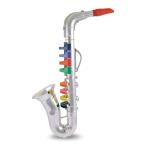 おもちゃ BONTEMPI シルバーサックスフォン 楽器 8key 42ｃ 3歳 （ サックス 玩具 オモチャ 知育玩具 子供 プラスチック製 ）