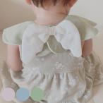 スタイ Lien de famille もこもこ天使スタイ おしゃれ 出産祝い （ よだれかけ ベビースタイ 前掛け エプロン 綿 赤ちゃん プレゼント 女の子 男の子 ）