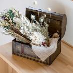 プランター トレジャーボックスポット LL ブラウン （ 植木鉢 プラントポット 植物用ポット 鉢入れ ポット 宝箱 木 ）