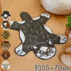 玄関マット 室内用 約55×70cm リラックZOO ( 玄関 マット 屋内 室内 厚さ1cm フロアマット ドアマット ラグ )