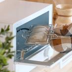 ホットサンドメーカー ハーフ オーブントースター・グリル用 （ 両面焼き ハーフホットサンド 調理器具 ステンレス製 厚さ調節可能 ）