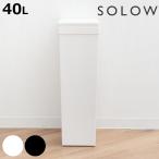 ショッピングダストbox ゴミ箱 40L SOLOW 袋の交換が楽なダストボックススリム （ ソロウ ごみ箱 40リットル ふた付き スリム 袋交換 簡単 分別 ）