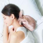 ナイトキャップ ポニータイプ シルク100％ シルクシャイニー （ シュシュ付き 毛先 ロングヘア ヘアケア ヘアキャップ ）