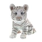 ショッピングオーナメント ガーデンオーナメント ホワイトタイガー 虎 （ ガーデニング オーナメント ディスプレイ 飾り 置く ガーデンマスコット ）