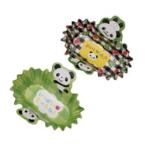 Yahoo! Yahoo!ショッピング(ヤフー ショッピング)■在庫限り・入荷なし■抱きつきおかずカップ　小判　るんるんパンダ（ お弁当グッズ キャラ弁 おかずカップ 子供用 ）