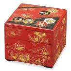 ショッピングお弁当箱 お弁当箱　6.5　三段重　朱　亀甲五君子　3段　お重 （ 弁当箱 行楽 和風 三段 重箱 三段重 日本製 おすすめ ）