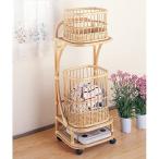 ランドリーラック　ラタン　バスケ
