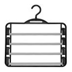 ■在庫限り・入荷なし■ スラックスハンガー　4段　ズボン掛け （ 洋服ハンガー プラスチック製 ズボンハンガー ）