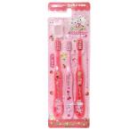 ■在庫限り・入荷なし■歯ブラシ　ジュエルペット　いちご　園児用　3本組　キャラクター （ 子供用歯ブラシ 転写タイプ 手用歯ブラシ ）