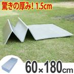 レジャーシート アルミ 厚手 60×180cm レジャーマット 極厚 15mm 折りたたみ （ アルミマット マット クッション ピクニックシート ）