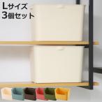 ショッピングカラーボックス 収納ボックス カタス L カラーボックス インナーボックス 引き出し 同色3個セット （ 収納ケース 前開き 収納 プラスチック ケース ボックス 日本製 小物収納 ）