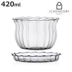 イッケンドルフ 9359473 CHANOYU ティー c／s 420ml 箱入 （ 食洗機対応 ichendorf ガラス 食器 ティーカップ ソーサー付き ）