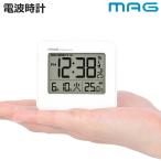 電波時計 デジタル コンパクト カレ