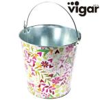 ■在庫限り・入荷なし■vigar（ビガール） フローラル　バケツ　PRINTS （ ガーデニング用品 園芸用品 花柄 ）