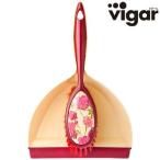 ■在庫限り・入荷なし■vigar（ビガール） アクアレラ　ちりとり ほうき セット　ハンディセット　コンパクト　PRINTS （ 箒 ホウキ チリトリ 掃除道具 ）