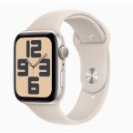ショッピングapple watch 「新品」Apple Watch SE Gen２ (GPSモデル) - 44mm Starlight スターライトアルミニウムケース + スターライトスポーツバンド - M/L