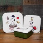 ショッピングランチボックス スヌーピー ランチボックス 3Pセット PEANUTS シールランチボックス