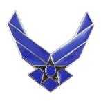 3Dエンブレムステッカー 「US AIR FORCE」 USエアフォース カーアクセサリー 立体ステッカー クルマ アメリカ雑貨