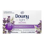 DOWNY Light ダウニー メガ柔軟シート ホワイトラベンダー 80枚 大判サイズ 22×32cm 乾燥機用 柔軟シート P