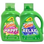 洗濯洗剤 正規輸入品 ゲイン 2.6L 88oz 61回分 液体 濃縮 リラックス RELAX ハッピー HAPPY Gain ア