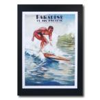  Hawaiian постер серфинг серии N-100 [Paradise of the Pacific] размер :30×21.5cm