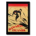  Hawaiian постер серфинг серии N-101 [Hawaii Island] размер :30.5×21.5cm America смешанные товары 