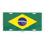 CM plate BRAZIL Brazil национальный флаг длина 15.3× ширина 30.3cm номерная табличка type интерьер табличка алюминиевый american 