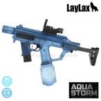 [LAYLAX] aqua storm SMG вода blaster водный пистолет каркас голубой / электрический полосный ./USB зарядка / прозрачный бак /534783(*0108-7002-BL)